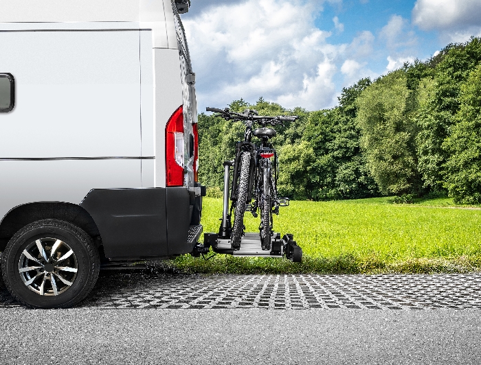 LAS Fahrradträger SD260-ausziehbar, f. 2 Fahrräder für d. Anhängerkupplung