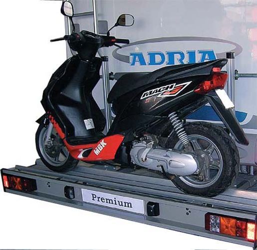 ALUTRANS Premium 1 Roller/ Motorradträger, 150kg spez. für Mercedes Vario Bj. 1986-1996, o. AHK