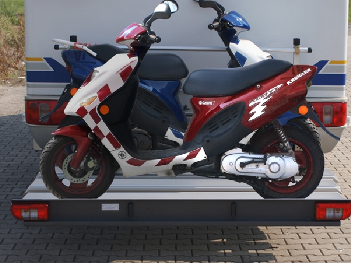 ALUTRANS Premium 2 Roller/ Motorradträger, 150kg spez. für Fiat Ducato X250/X290 Bj. 2011-, ohne AHK