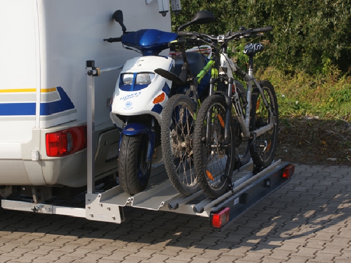ALUTRANS ECO Premium 1 Roller/ Motorradträger- plus 2 Fahrr /E-Bike-150kg