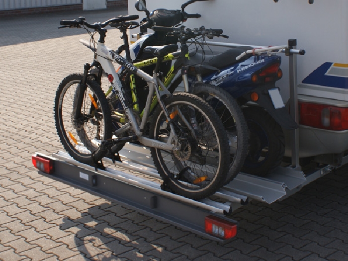 ALUTRANS Premium 1 Roller/ Motorradträger- plus 2 Fahrr /E-Bike-150kg