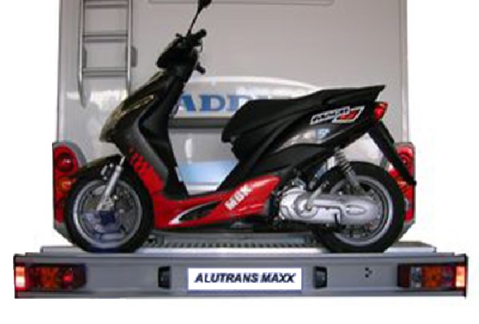 ALUTRANS MAXX 1 Roller/ Motorradträger- 135 kg spez. für Opel Movano Bj. 2003-2010, o. AHK