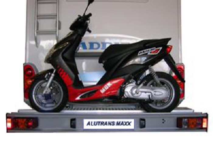 ALUTRANS MAXX 1 Roller/ Motorradträger- 135 kg spez. für Opel Movano Bj. 2010-, m. AHK