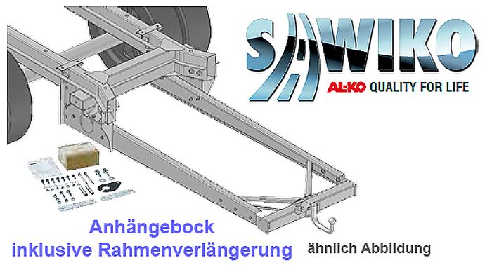 Anhängerkupplung Typ Sawiko 010, f. Wohnmobile ohne tragfähige Rahmenverlängerung, D 16,3kN