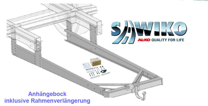 Anhängerkupplung Typ Sawiko 017, f. Wohnmobile ohne tragfähige Rahmenverlängerung, D 12,5kN