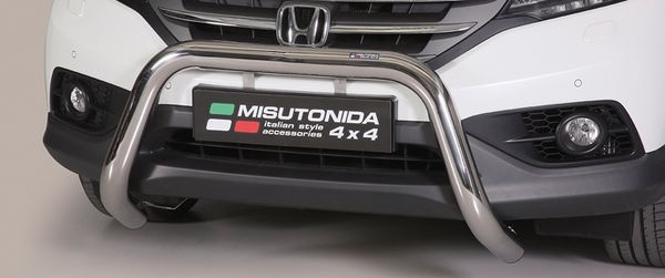 Frontschutzbügel Kuhfänger Bullfänger für Honda CR-V 2013-2016, Super Bar 76mm Edelstahl Omologato Inox