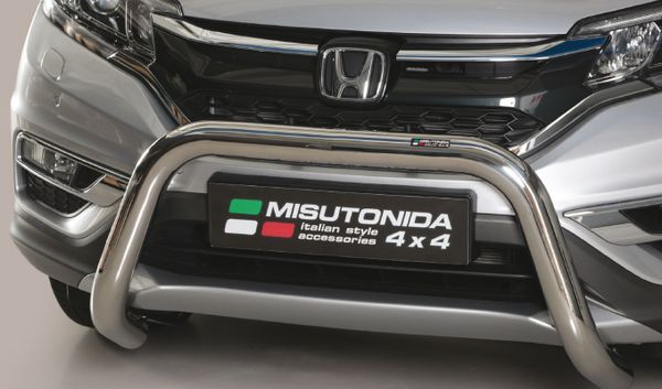 Frontschutzbügel Kuhfänger Bullfänger für Honda CR-V 2016-, Super Bar 76mm Edelstahl Omologato Inox