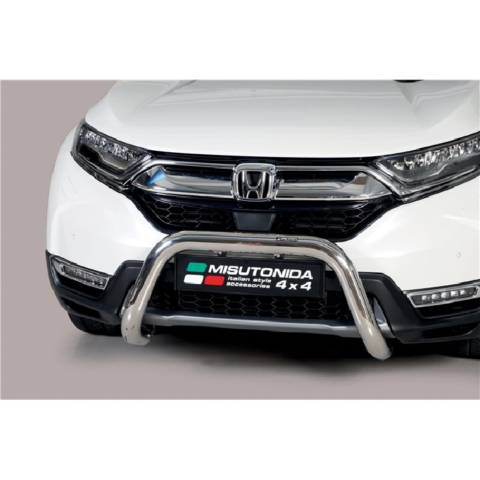 Frontschutzbügel Kuhfänger Bullfänger für Honda CR-V Hybrid 2019-, Super Bar 76mm schwarz pulverbeschichtet
