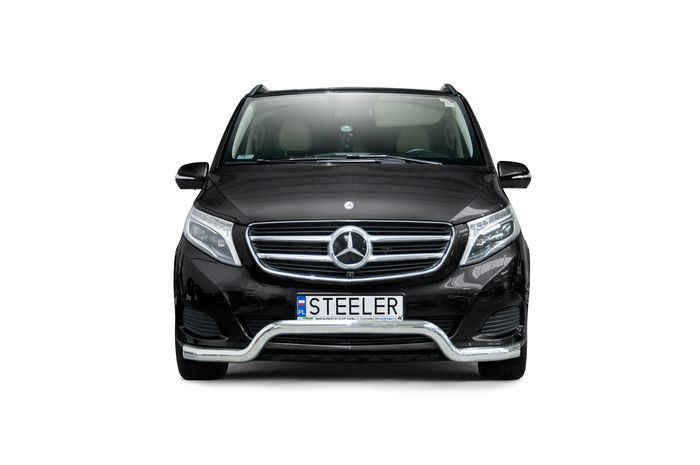 Frontschutzbügel Kuhfänger Bullfänger für Mercedes V-Klasse 2014-2020, Sportbar 70mm, schwarz beschichtet