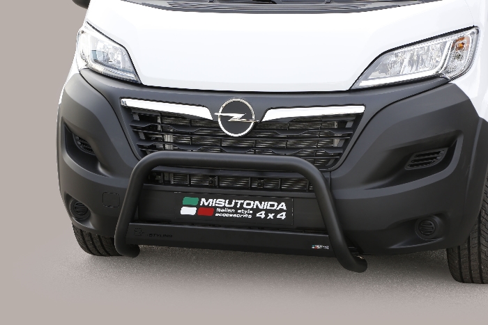 Frontschutzbügel Kuhfänger Bullfänger für Opel Movano C 2021-, Medium Bar 63mm schwarz pulverbeschichtet
