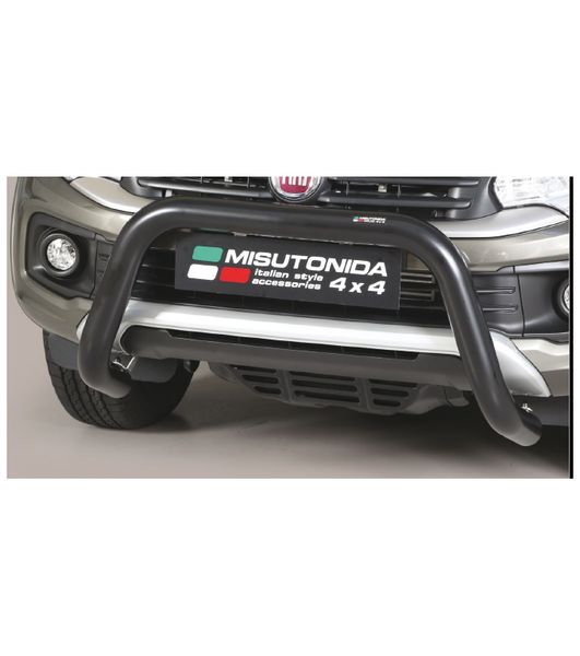 Frontschutzbügel Kuhfänger Bullfänger für Toyota Hi-Lux 2015-2018, Super Bar 76mm schwarz pulverbeschichtet