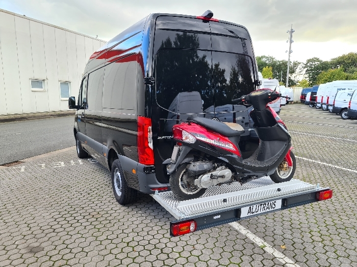 ALUTRANS KALUX 1 Roller/ Motorradträger, 200kg spez. für MAN TGE (einzelbereift) Bj. 2018-, ohne AHK