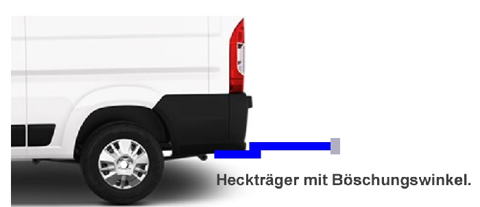 ALUTRANS KALUX 1 Roller/ Motorradträger, 200kg spez. für Mercedes Sprinter 4er Bj. 2006-2018 mit AHK, m. Trittbrett, max. Fzg Länge 5,93m