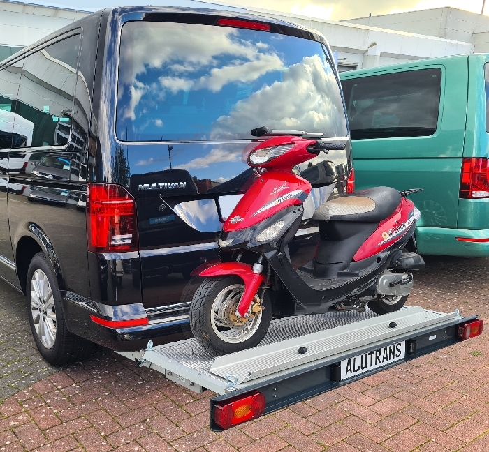 ALUTRANS KALUX 1 Roller/ Motorradträger, 200kg spez. für VW T5 Bj. 2003-, o. AHK