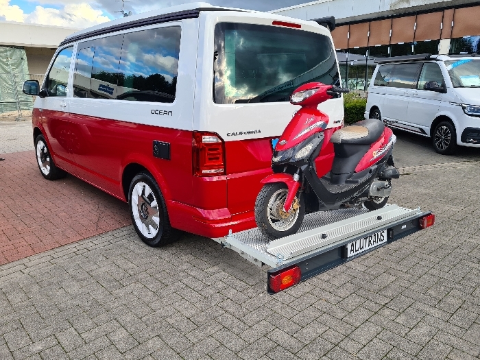 ALUTRANS KALUX 1 Roller/ Motorradträger, 200kg spez. für VW T6 Bj. 2015-, o. AHK