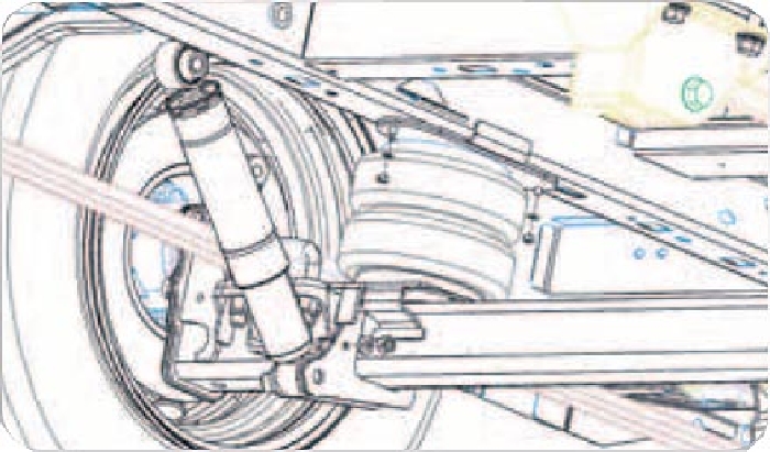 VW Crafter 3t-4t, Bj. 2017-, Frontantrieb, passende Zusatz-Luftfederung 8 Zoll Zweikreis Doppelfaltenbalg- Anlage, Semi Air Komfortset-LCV, syst. LF1