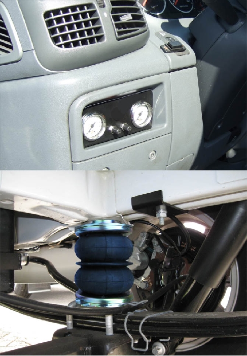 Aktion-Empfehlung: Peugeot Boxer Eurochassis 244 (2002-2005), FZG. m. ABS, passende Zusatz-Luftfederung 8 Zoll Zweikreis Doppelfaltenbalg- Dunlop, ALUTRANS, syst. LF3