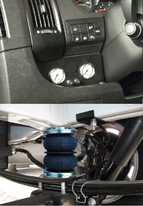 Aktion-Empfehlung: Peugeot Boxer Eurochassis X250 (2006-2014), passende Zusatz-Luftfederung 8 Zoll Zweikreis Doppelfaltenbalg- Dunlop, ALUTRANS, syst. LF3