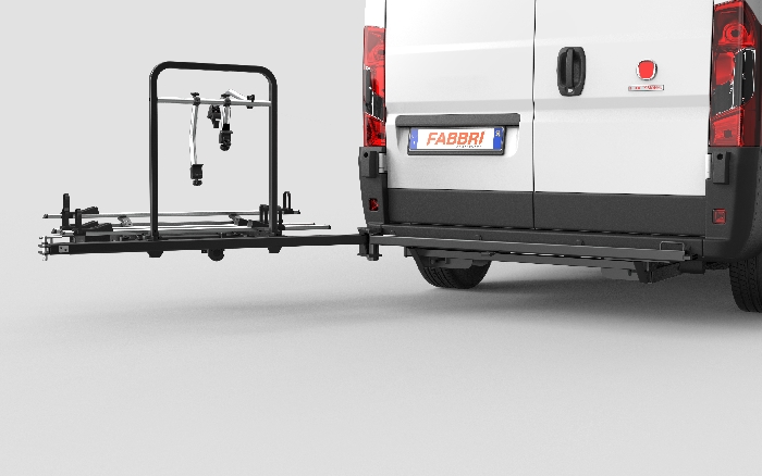 Fabbri SESAMO - schwenkbarer Fahrradträger für 3 Fahrräder oder E-Bike spez. für Toyota Proace Max Bj. 2024- mit AHK